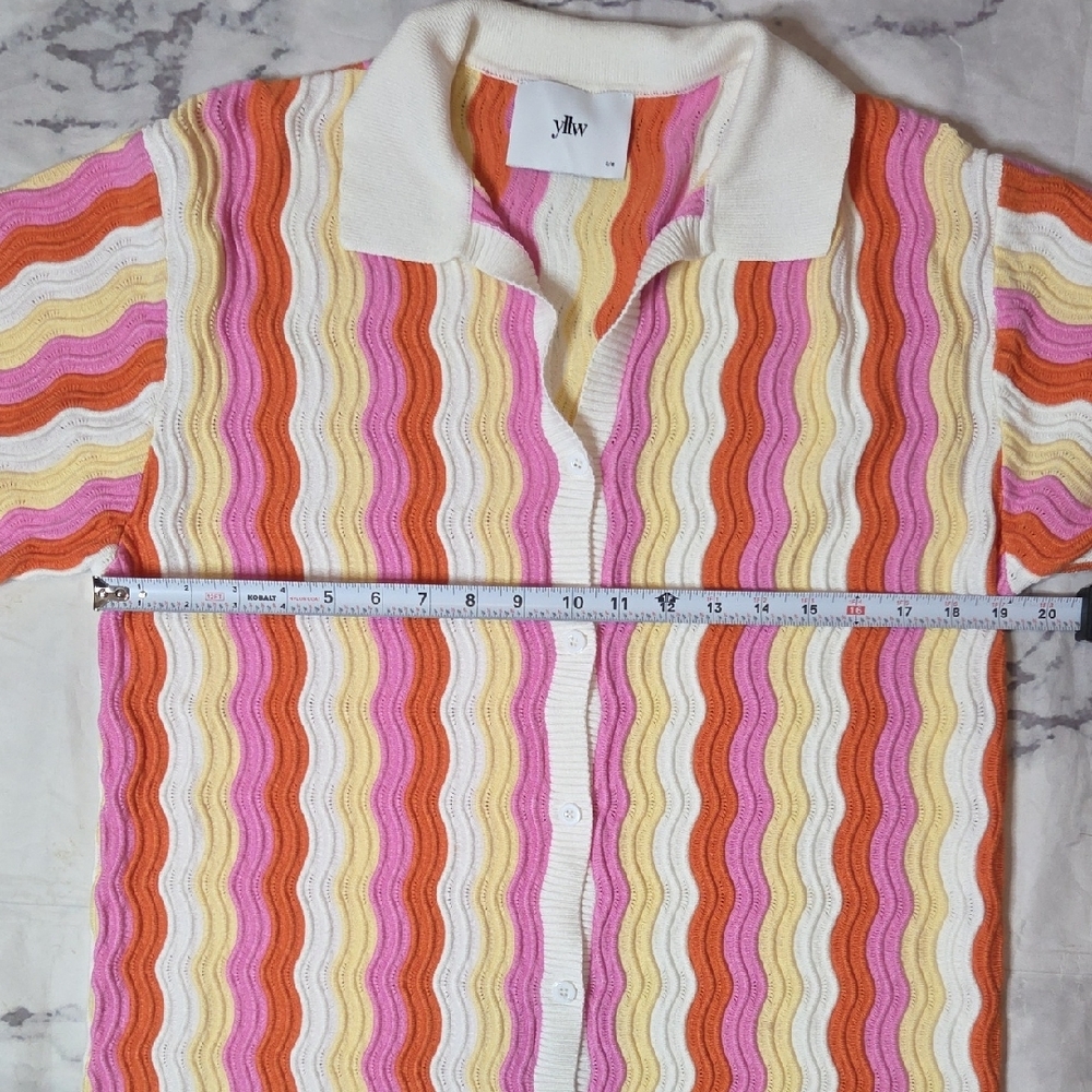 YLLW The Label Felix Knit Mini Dress In Sorbet - Picture 4 of 7